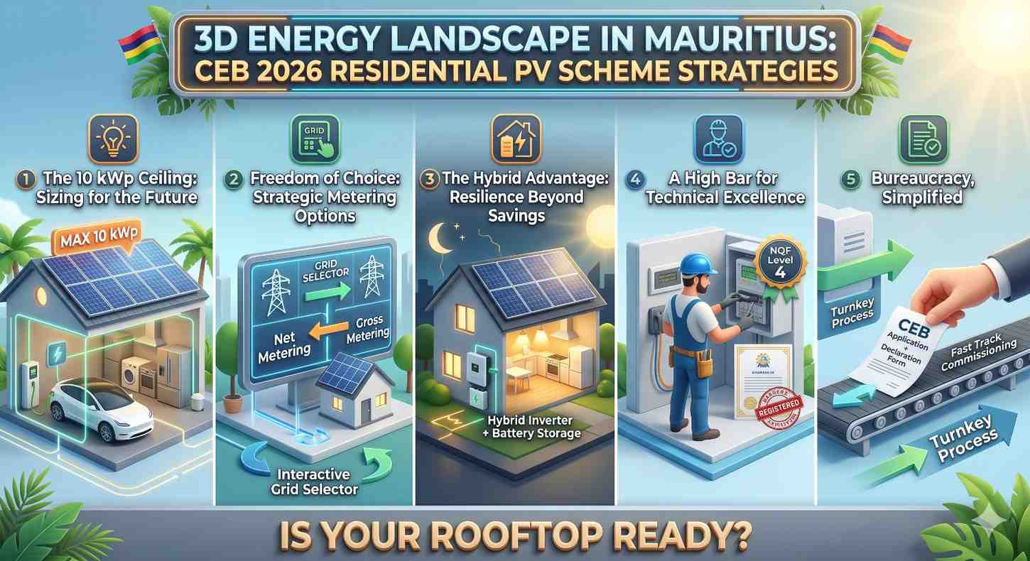 CEB Residential Solar Scheme 2026 – What Mauritian Homeowners Need to Know