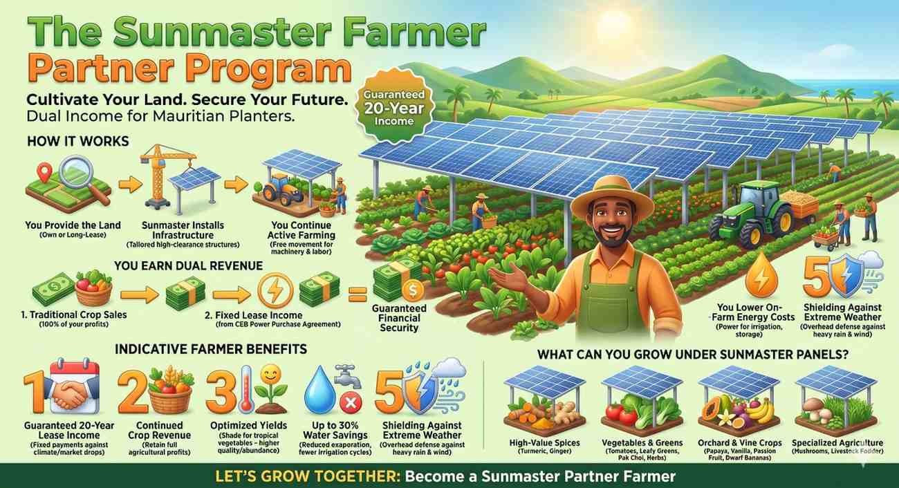 Agri-PV in Mauritius: How CAV II Lets Farmers Earn Twice